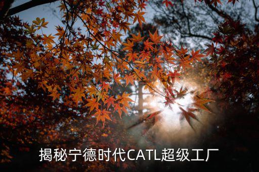 揭秘寧德時(shí)代CATL超級(jí)工廠