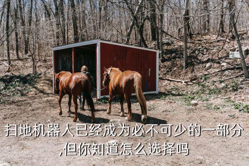 掃地機器人已經(jīng)成為必不可少的一部分,但你知道怎么選擇嗎