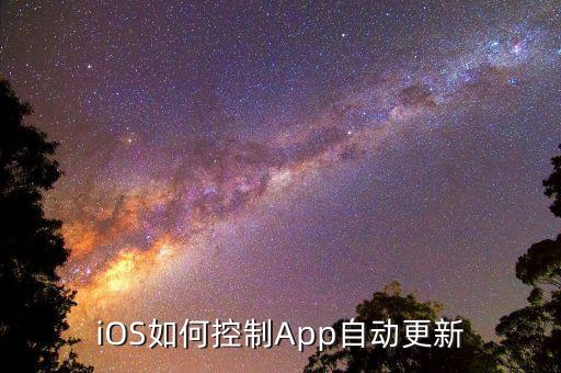 iOS如何控制App自動(dòng)更新