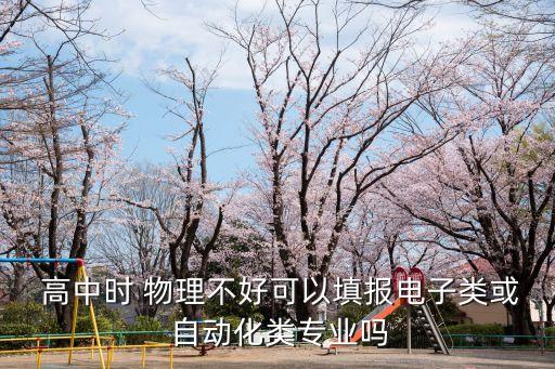  高中時(shí) 物理不好可以填報(bào)電子類或 自動(dòng)化類專業(yè)嗎