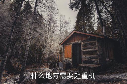 什么地方需要起重機