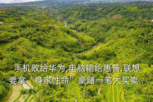  手機(jī)敗給華為,電腦輸給惠普,聯(lián)想要拿“身家性命”豪賭一筆大買賣...