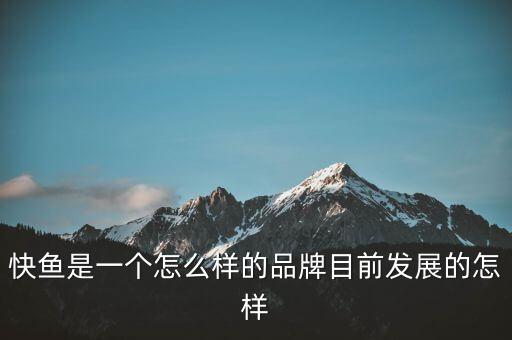 快魚是一個(gè)怎么樣的品牌目前發(fā)展的怎樣