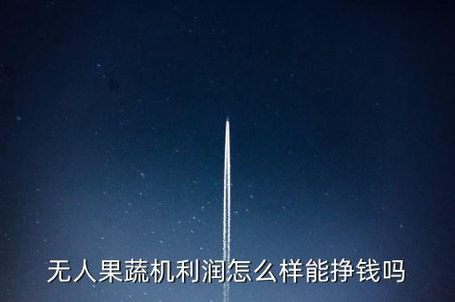 無人果蔬機利潤怎么樣能掙錢嗎