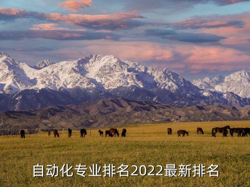 自動化專業(yè)排名2022最新排名