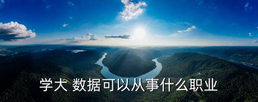 學大 數(shù)據(jù)可以從事什么職業(yè)