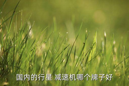國(guó)內(nèi)的行星 減速機(jī)哪個(gè)牌子好