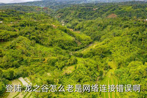 登陸 龍之谷怎么老是網(wǎng)絡(luò)連接錯(cuò)誤啊