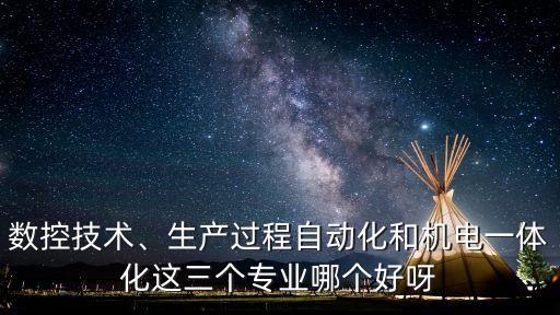數(shù)控技術(shù)、生產(chǎn)過(guò)程自動(dòng)化和機(jī)電一體化這三個(gè)專業(yè)哪個(gè)好呀