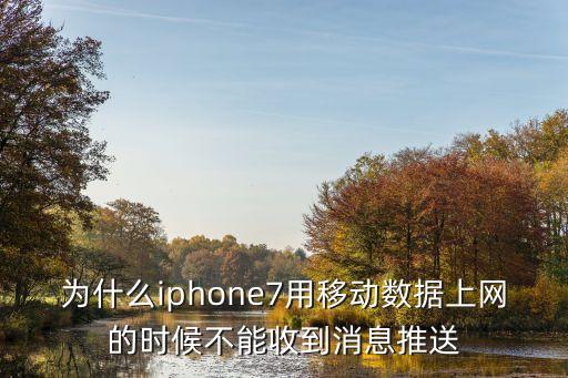 為什么iphone7用移動(dòng)數(shù)據(jù)上網(wǎng)的時(shí)候不能收到消息推送