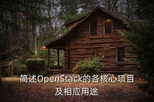 簡(jiǎn)述OpenStack的各核心項(xiàng)目及相應(yīng)用途