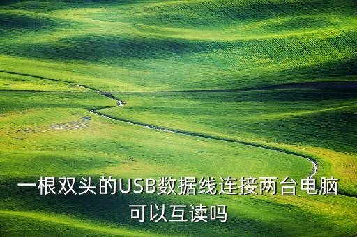 一根雙頭的USB數(shù)據(jù)線連接兩臺電腦可以互讀嗎