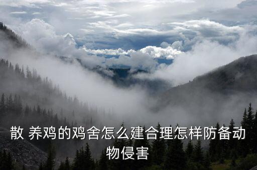 散 養(yǎng)雞的雞舍怎么建合理怎樣防備動物侵害
