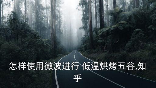 怎樣使用微波進(jìn)行 低溫烘烤五谷,知乎