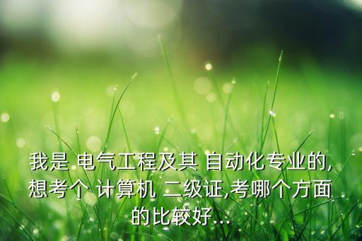 計(jì)算機(jī)二級(jí)對(duì)電氣自動(dòng)化