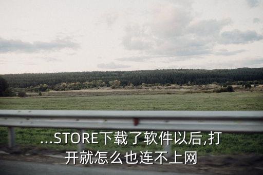 ...STORE下載了軟件以后,打開就怎么也連不上網(wǎng)