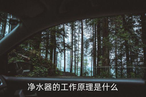 凈水器原理,凈水器工作原理是什么?