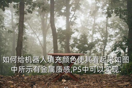 如何給機(jī)器人填充顏色使其看起來如圖中所示有金屬質(zhì)感,PS中可以實(shí)現(xiàn)...