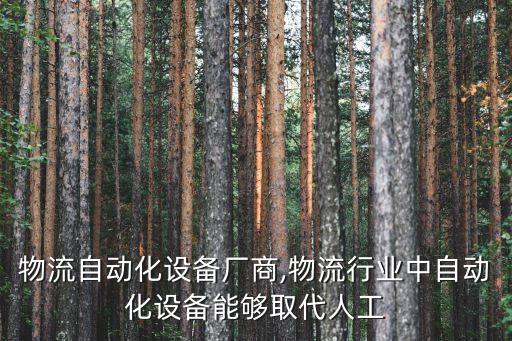 湖南物流自動(dòng)化設(shè)備廠商,物流行業(yè)中自動(dòng)化設(shè)備能夠取代人工