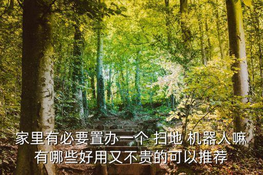 家里有必要置辦一個 掃地 機器人嘛有哪些好用又不貴的可以推薦