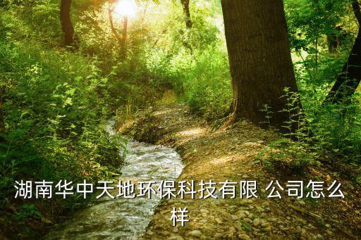湖南華中天地環(huán)?？萍加邢?公司怎么樣