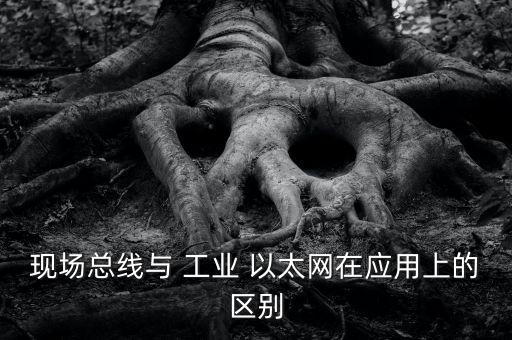 現(xiàn)場總線與 工業(yè) 以太網(wǎng)在應用上的區(qū)別