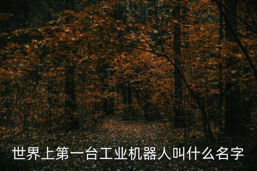 世界上第一臺工業(yè)機器人叫什么名字