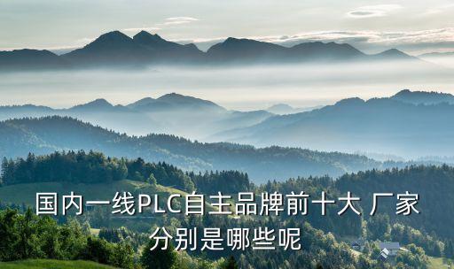 國內(nèi)一線PLC自主品牌前十大 廠家分別是哪些呢
