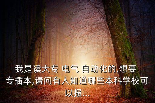 女生專插本電氣自動化,廣東電氣自動化專插本可以考哪些學(xué)校