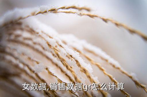 gr女數(shù)據(jù),銷售數(shù)據(jù)gr怎么計算
