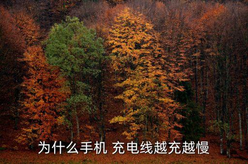 為什么手機 充電線越充越慢