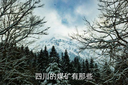 四川的煤礦有那些