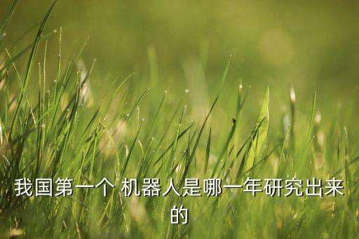我國第一個(gè) 機(jī)器人是哪一年研究出來的