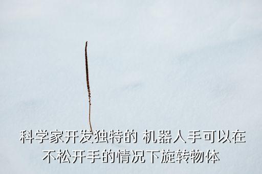  科學(xué)家開(kāi)發(fā)獨(dú)特的 機(jī)器人手可以在不松開(kāi)手的情況下旋轉(zhuǎn)物體