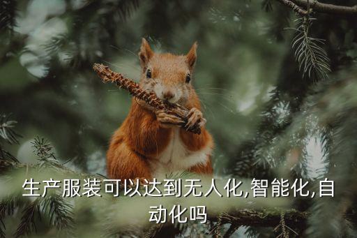 生產(chǎn)服裝可以達(dá)到無(wú)人化,智能化,自動(dòng)化嗎