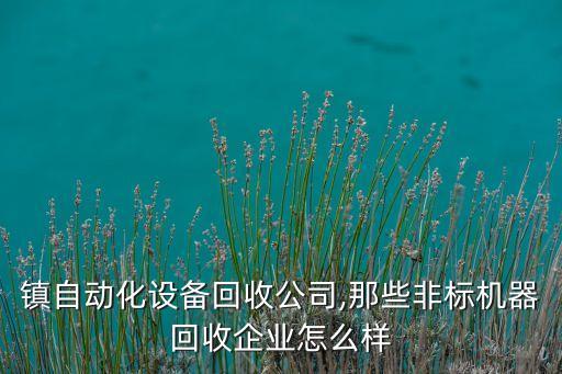 石碁鎮(zhèn)自動化設(shè)備回收公司,那些非標(biāo)機(jī)器回收企業(yè)怎么樣?