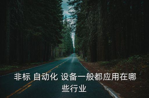  非標(biāo) 自動(dòng)化 設(shè)備一般都應(yīng)用在哪些行業(yè)