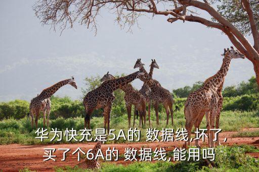  華為快充是5A的 數(shù)據(jù)線,壞了,買了個6A的 數(shù)據(jù)線,能用嗎