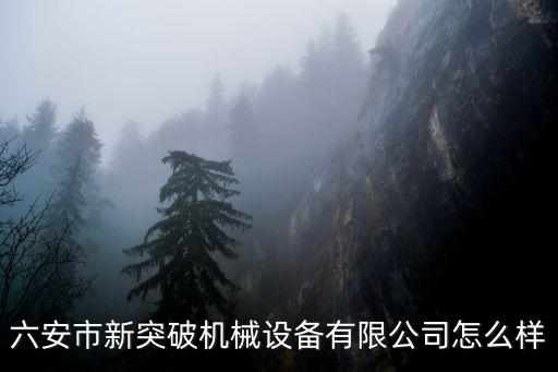 六安市新突破機(jī)械設(shè)備有限公司怎么樣