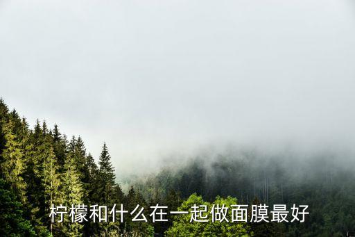  檸檬和什么在一起做面膜最好