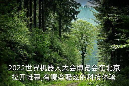 2022世界機器人大會博覽會在北京拉開帷幕,有哪些酷炫的科技體驗