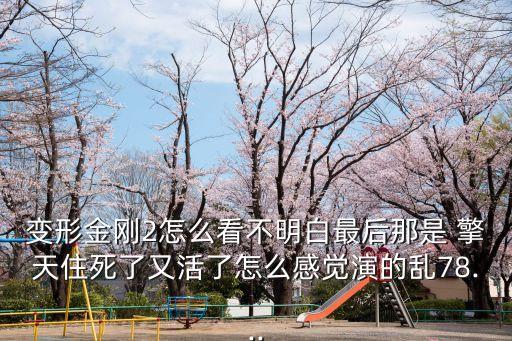 變形金剛2怎么看不明白最后那是 擎天住死了又活了怎么感覺演的亂78...