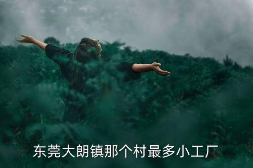 東莞大朗鎮(zhèn)那個村最多小工廠
