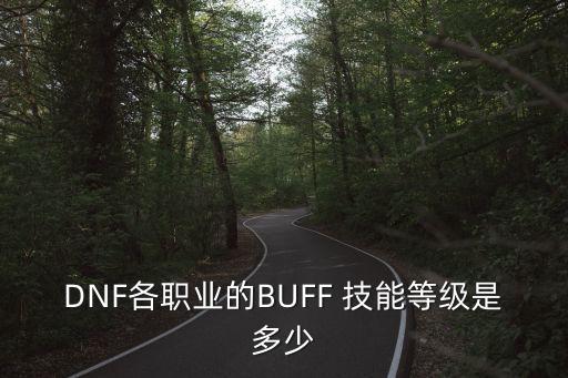 DNF各職業(yè)的BUFF 技能等級(jí)是多少