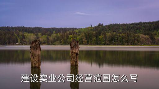 建設(shè)實業(yè)公司經(jīng)營范圍怎么寫