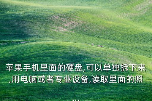 蘋果手機硬盤數(shù)據(jù),蘋果手機怎么讀?