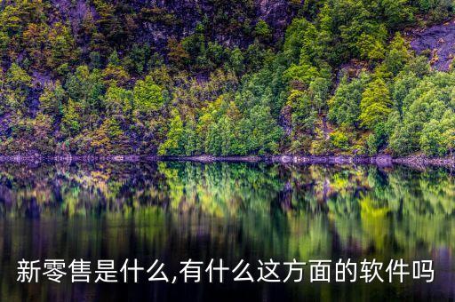 新零售是什么,有什么這方面的軟件嗎