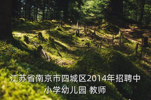 江蘇省南京市四城區(qū)2014年招聘中小學(xué)幼兒園 教師