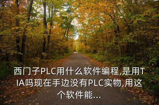 西門子PLC用什么軟件編程,是用TIA嗎現(xiàn)在手邊沒有PLC實(shí)物,用這個軟件能...