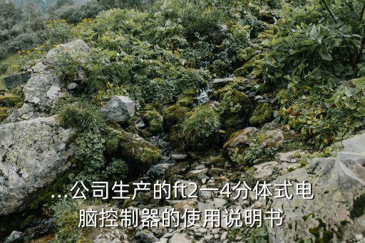 ...公司生產(chǎn)的ft2一4分體式電腦控制器的使用說明書